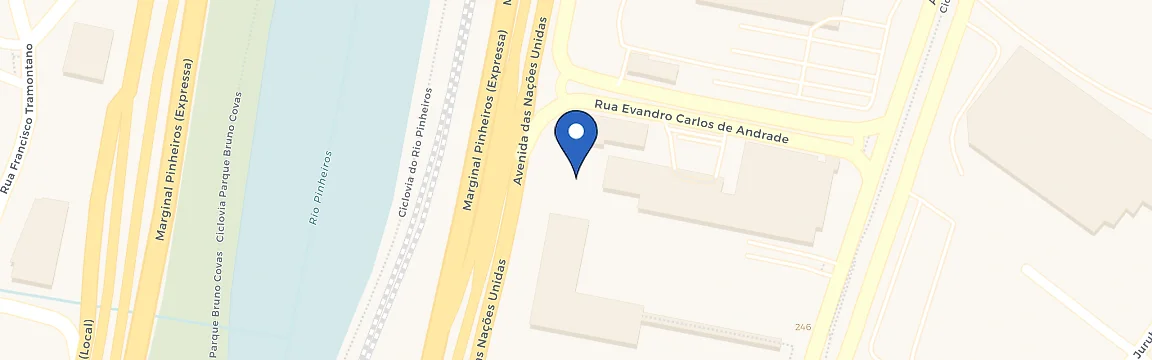 Mapa da estação Grand Hyatt São Paulo