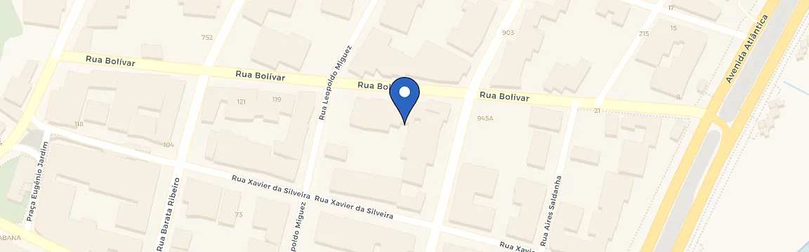 Mapa da estação Hotel Riale Vilamar Copacabana