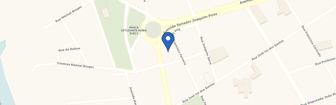 Mapa da estação BR Super Carga - Posto V Machado - Praiano - Luís Correia