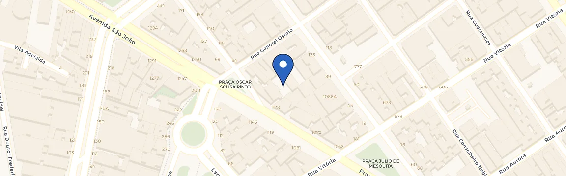 Mapa da estação Ibis Budget Sp Centro São João