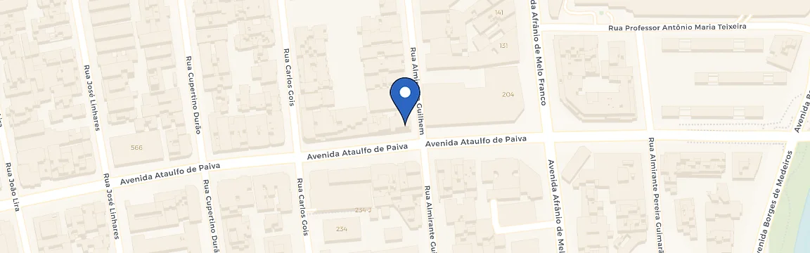Mapa da estação Top Apart Leblon
