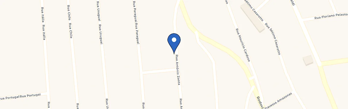 Mapa da estação Posto Zonta