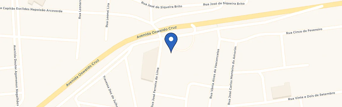 Mapa da estação Evoluz Recarga - Posto Serrano Arcoverde