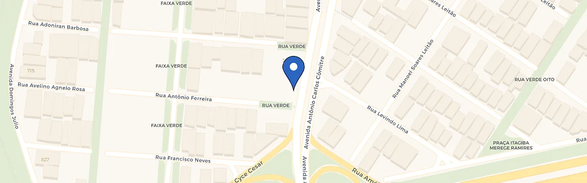 Mapa da estação DSA-X Sorocaba