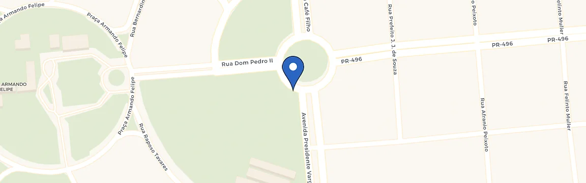 Mapa da estação Itaipu Binacional
