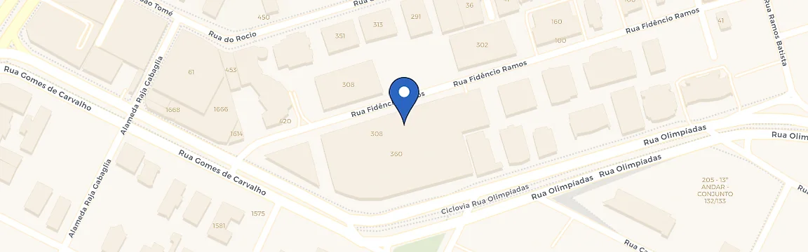 Mapa da estação Shopping Vila Olímpia