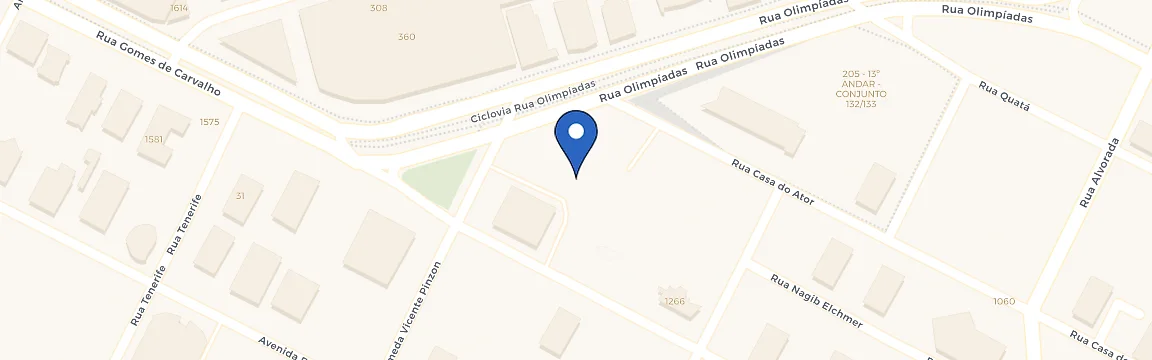 Mapa da estação Hotel Pullman Vila Olímpia
