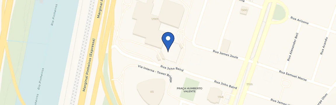 Mapa da estação Porsche - Hilton Morumbi