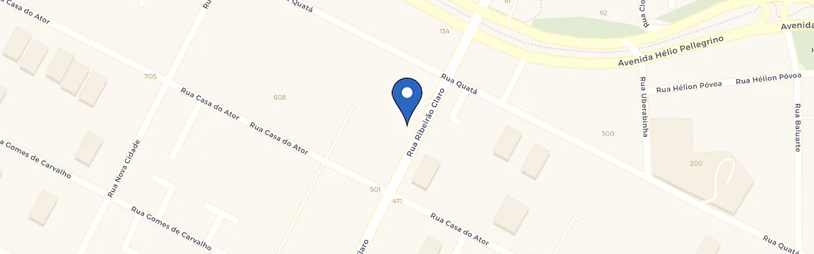 Mapa da estação Intercar Vila Olímpia