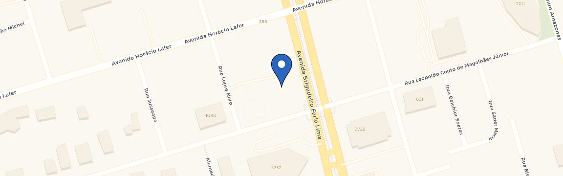 Mapa da estação Faria Lima Square