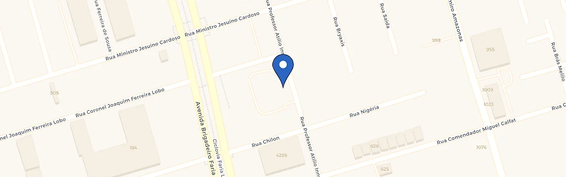 Mapa da estação Zletric - Edifício Comercial Praça Faria Lima