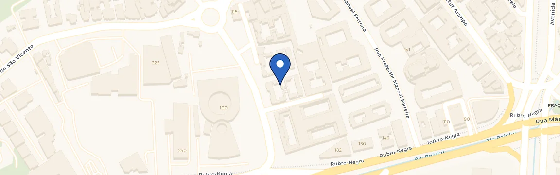Mapa da estação Edificio Gavea