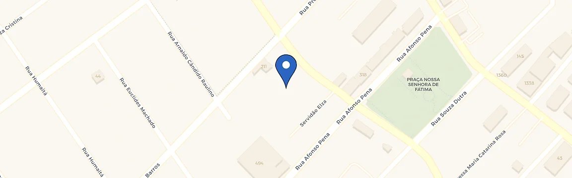 Mapa da estação Nissan Globo - Rua General Liberato Bitencourt