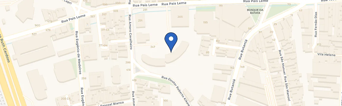 Mapa da estação Thera Faria Lima