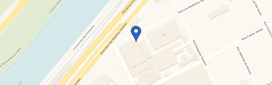 Mapa da estação Concessionária Volvo