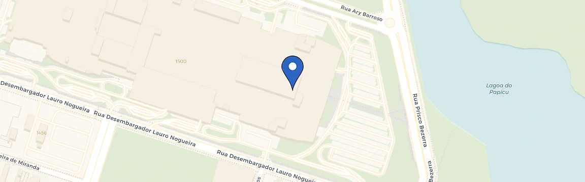 Mapa da estação Porshe Riomar Fortaleza