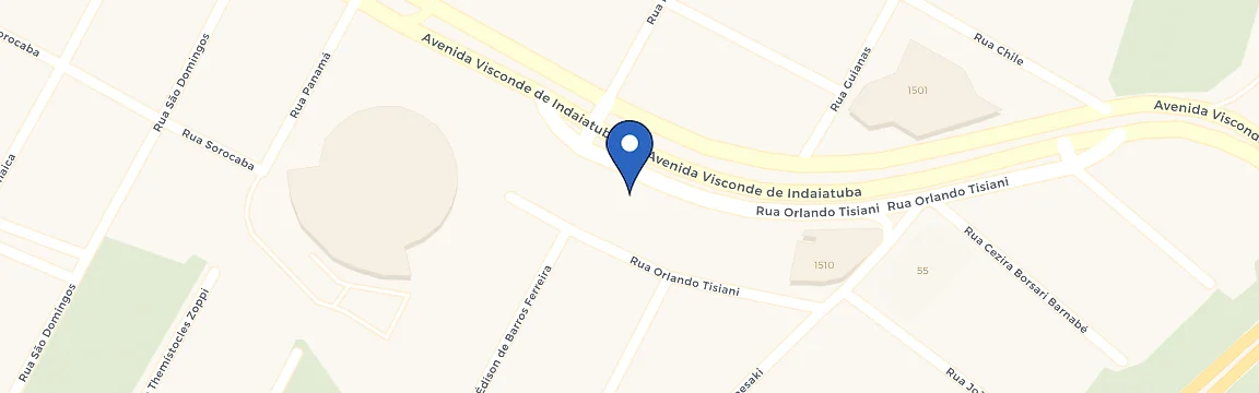 Mapa da estação EletroBidu Indaiatuba