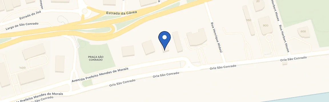 Mapa da estação Condomínio São Conrado