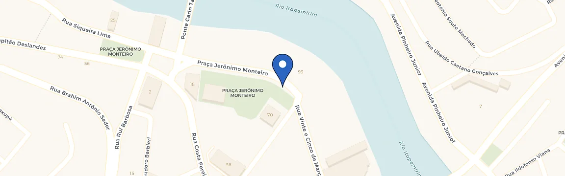Mapa da estação Cachoeiro De Itapemirim