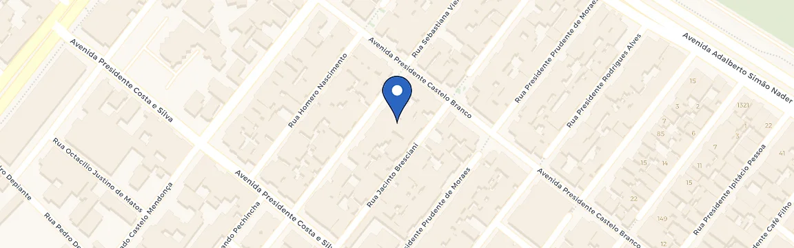 Mapa da estação Space22 Coworking