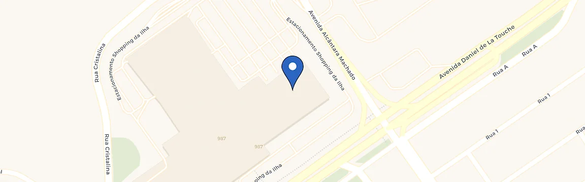 Mapa da estação Shopping Da Ilha