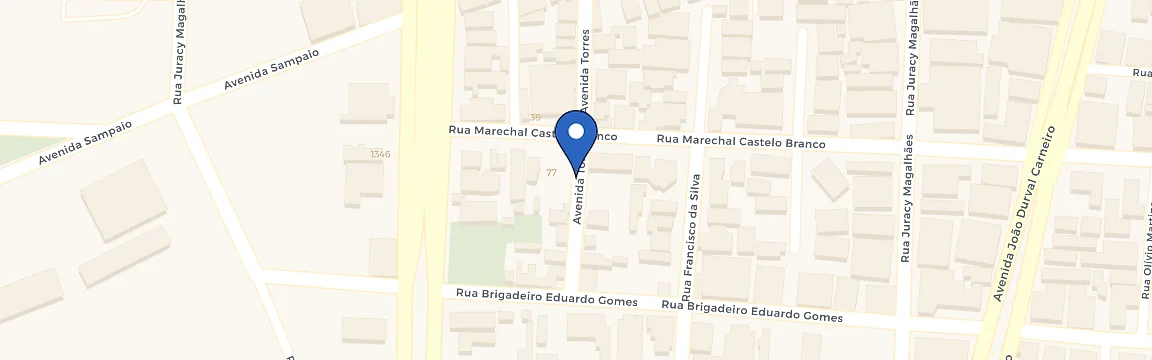 Mapa da estação Eletrica RR - Hotel Acalanto