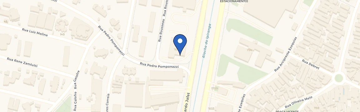 Mapa da estação Hospital Israelita Albert Einstein