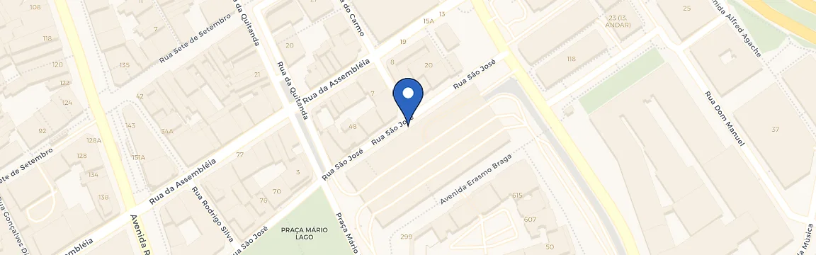 Mapa da estação Edifício Garagem Menezes Cortes