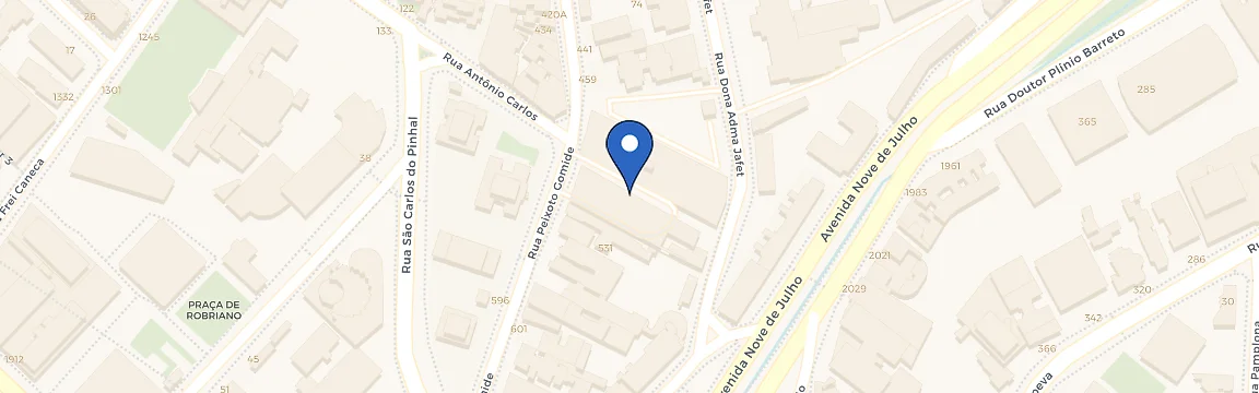 Mapa da estação Zletric - Centro Médico Peixoto Gomide