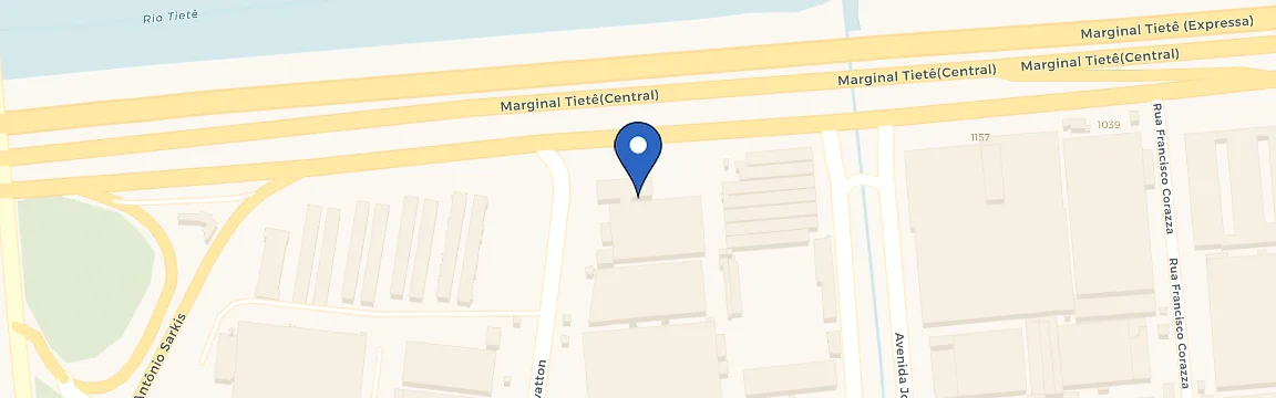 Mapa da estação Elétrica Area - Marginal Tietê