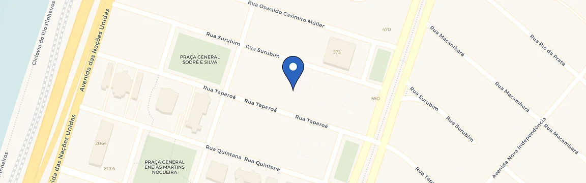 Mapa da estação Zetric - Condomínio Jatobá