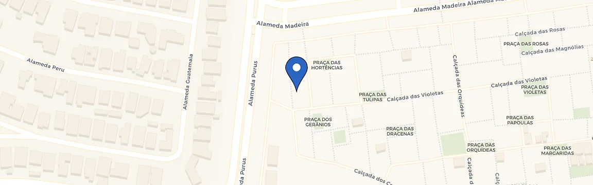 Mapa da estação Centro Comercial Alphaville