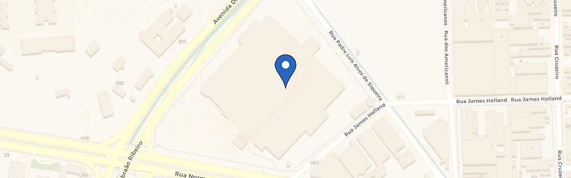 Mapa da estação ChargeOn - Atacadão Pacaembu