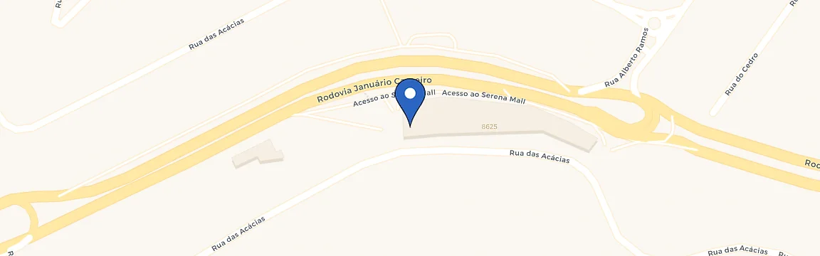 Mapa da estação Serena Mall Voolta Mobilidade Elétrica