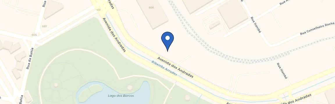 Mapa da estação Chevrolet Lider BH Andradas