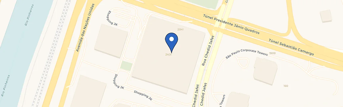 Mapa da estação JK Iguatemi