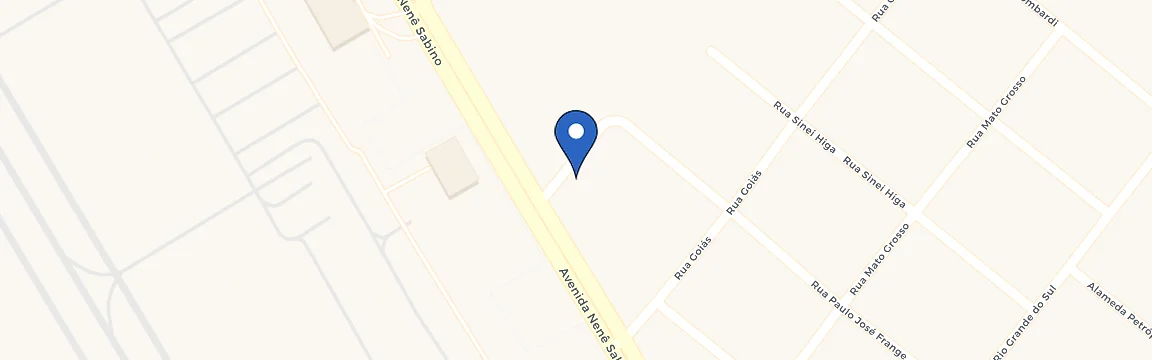 Mapa com a localização da estação BYD Vitória Motors Uberaba