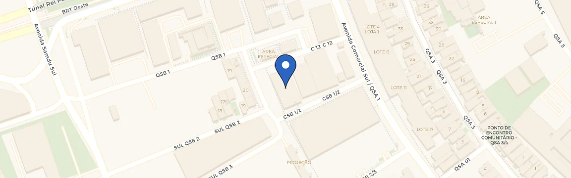 Mapa da estação Garagem Shopping Alameda II