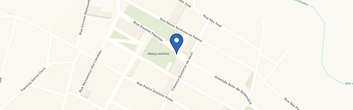 Mapa da estação Praça Prefeitura De Baturité