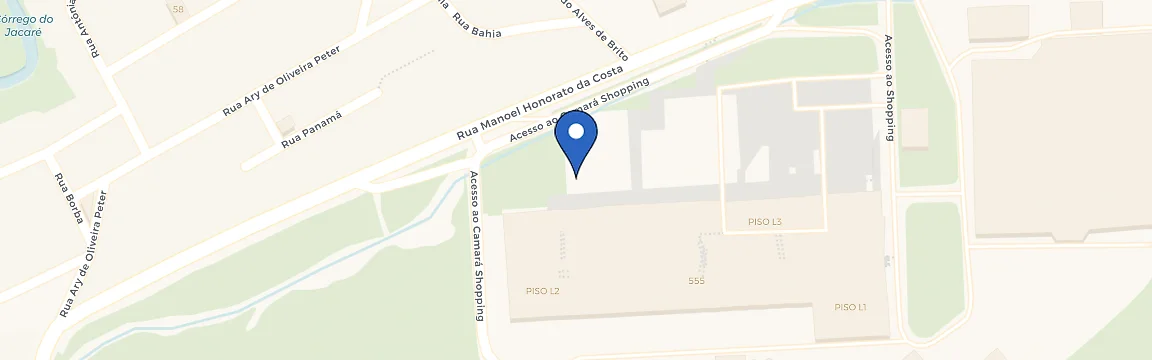 Mapa da estação Camará Shopping