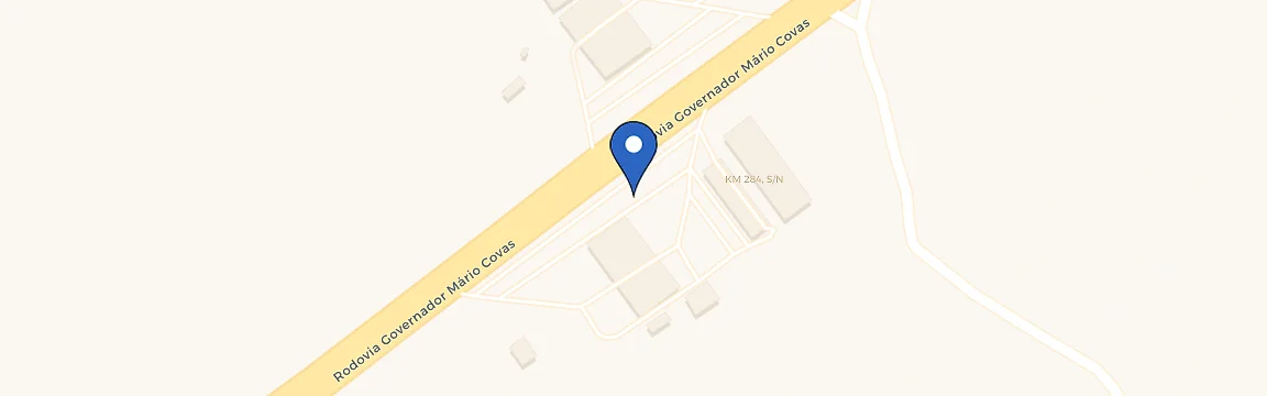Mapa com a localização da estação Amigão De Itaboraí