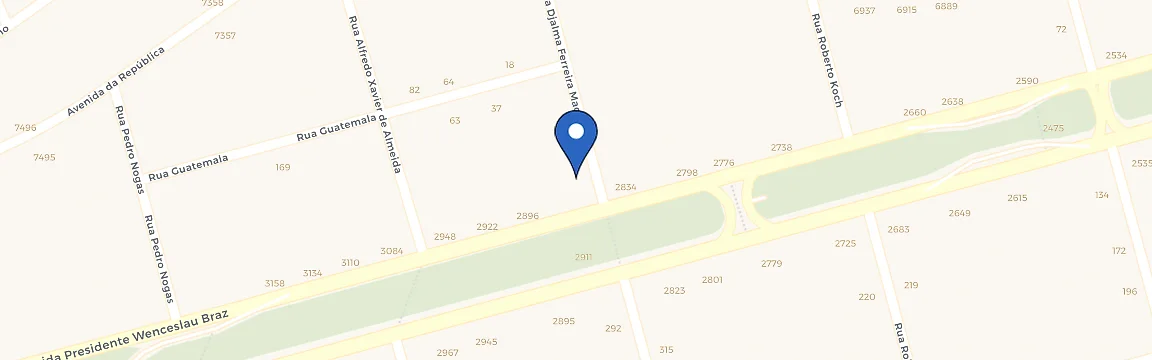 Mapa da estação Frios Martins
