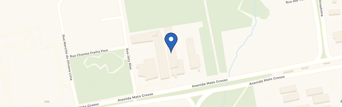 Mapa da estação Íbis Campo Grande
