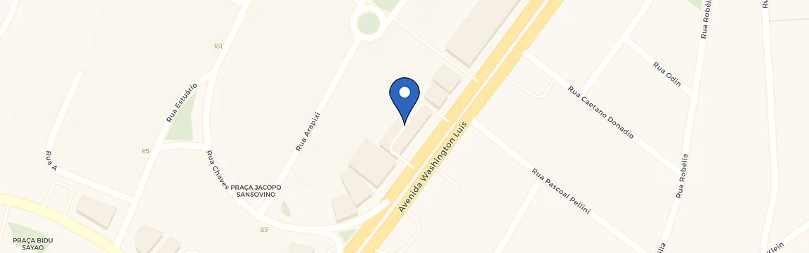 Mapa da estação Santil Comercial Elétrica
