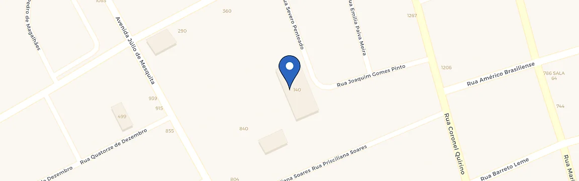 Mapa da estação Hotel Meliá Campinas