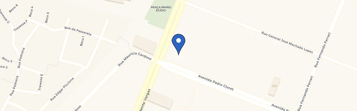 Mapa da estação Docentro - Ipiranga