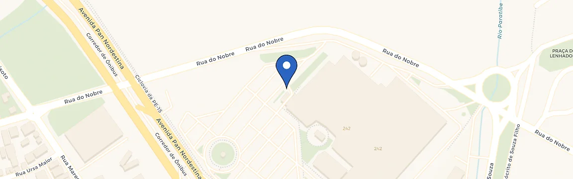 Mapa da estação Planeta Shopping North Way Paulista