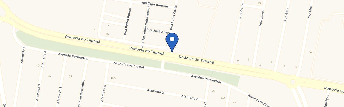 Mapa da estação Rastrear Norte E Oficina VHE