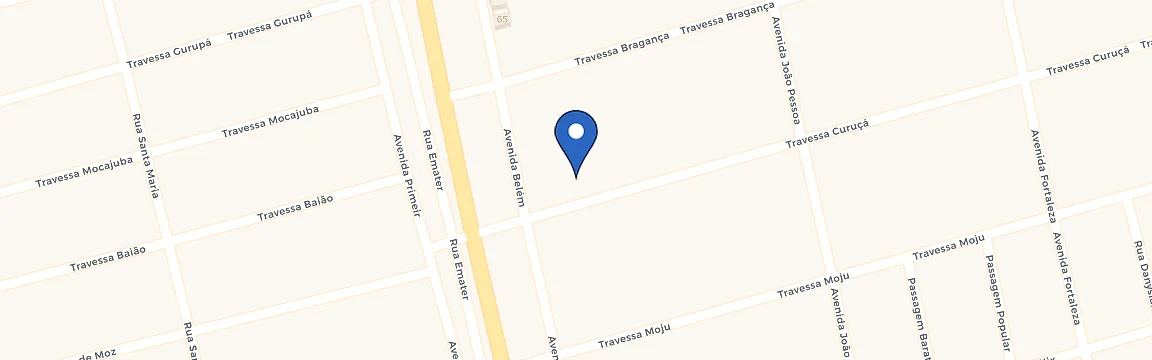 Mapa da estação Auto Posto Tailândia BR