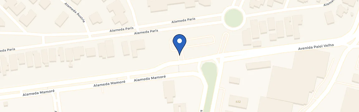 Mapa da estação Alphaville Tênis Clube